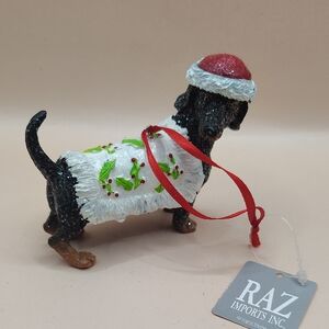 Raz Imports Dachshund Christmas Ornament